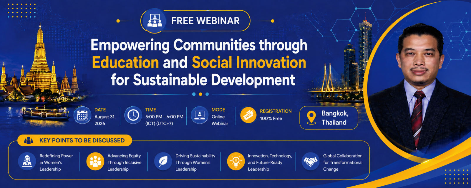 Free Webinar - Empowering Communities through Education and Social Innovation for Sustainable Development